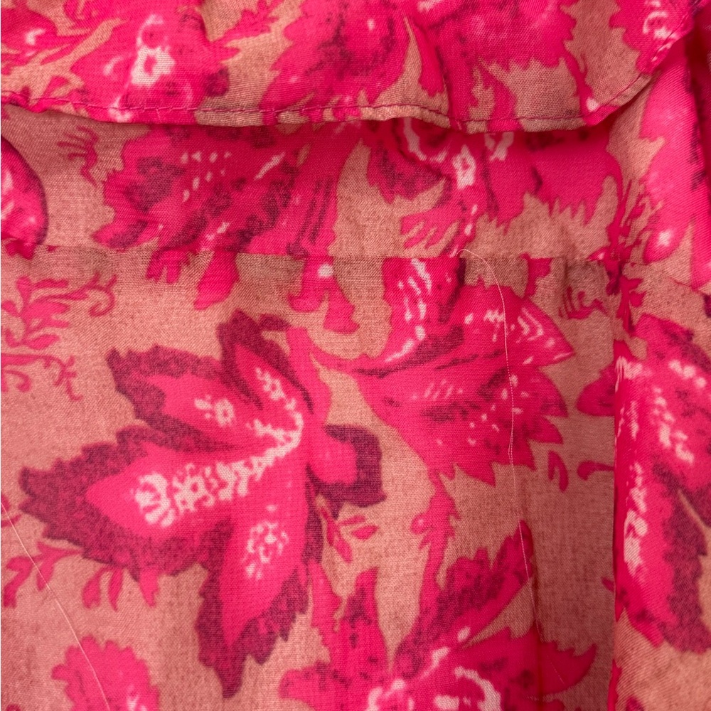 Pink Floral Ruffle Mini Dress - Picture 6 of 12